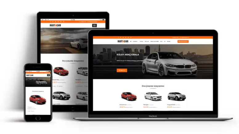 Rent A Car Araç Kiralama Web Tasarımı V2