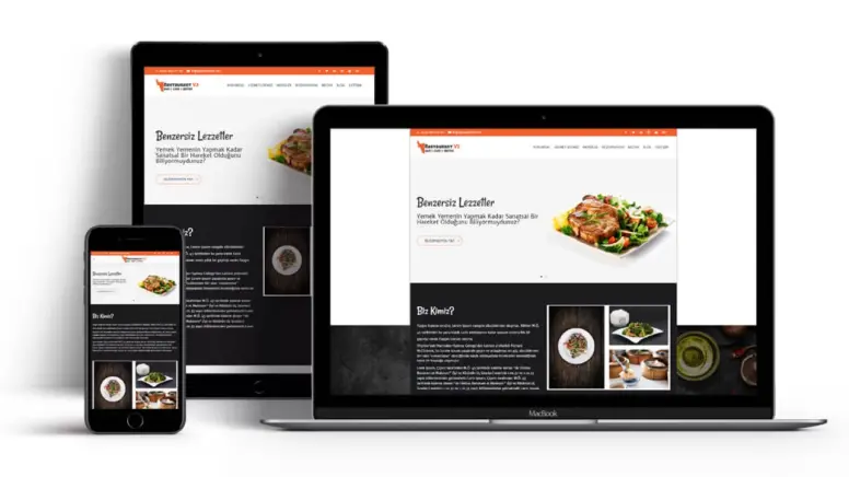 Restaurant Cafe Bar Lokanta Web Tasarımı V2