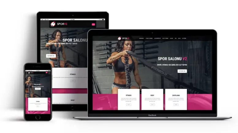 Spor Salonu Body Fitness Web Tasarımı V2