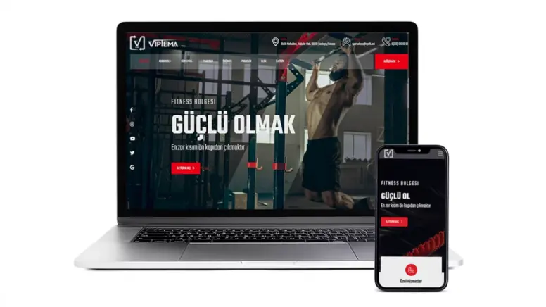 Spor Salonu Body Fitness Web Tasarımı V3